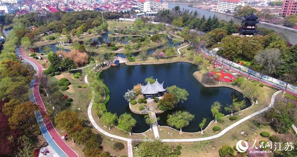 如東縣人民公園。如東縣委宣傳部供圖