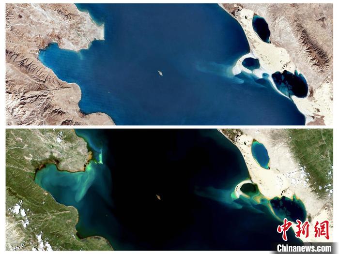 衛(wèi)星鳥瞰“生態(tài)大省”青海：沙化治理明顯，青海湖如藍寶石