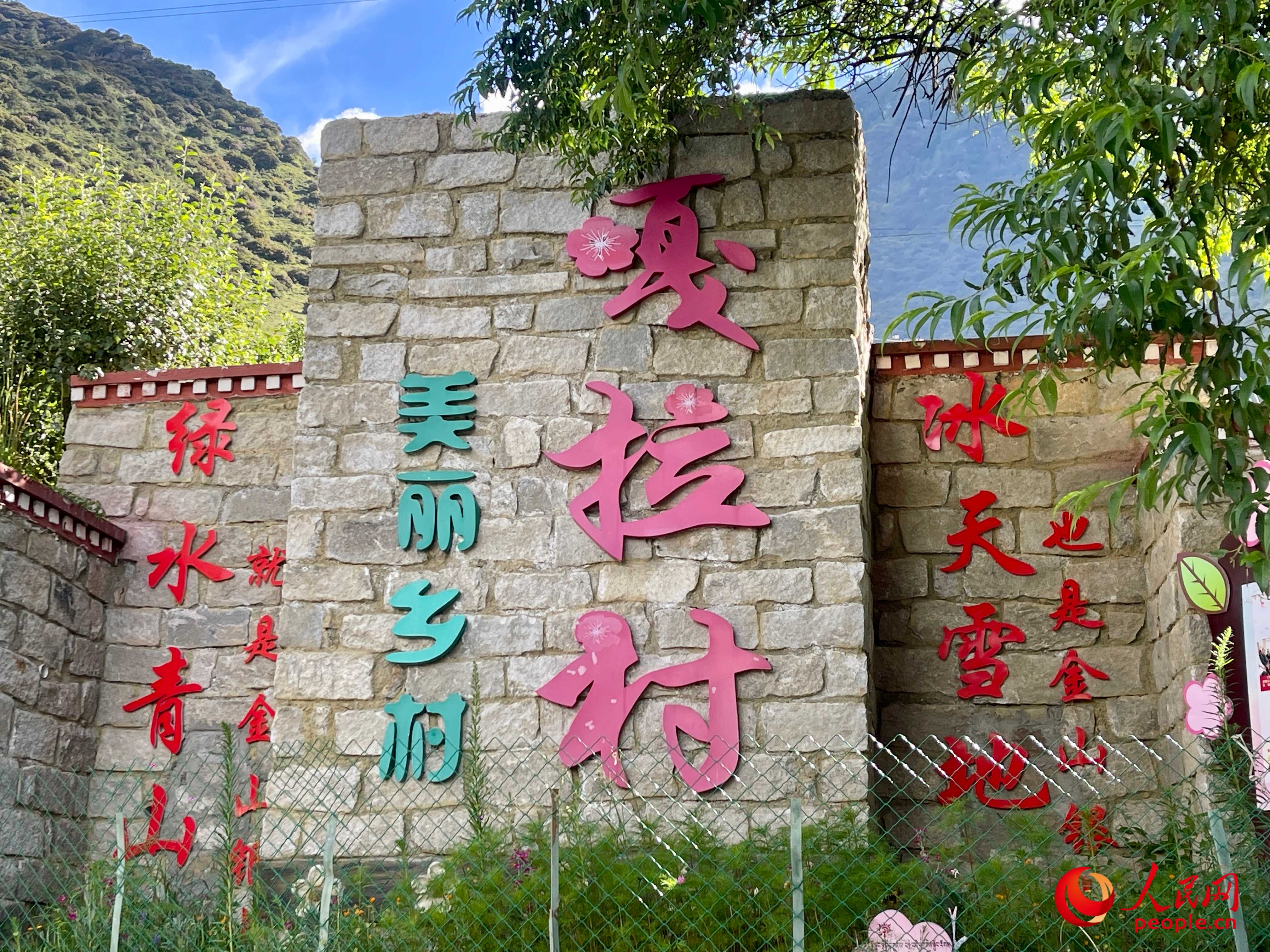 林芝鎮(zhèn)嘎拉村。人民網(wǎng) 周靜圓攝